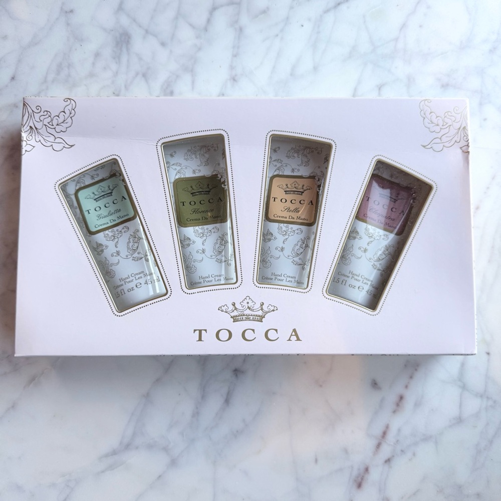 Tocca hand cream 4PC gift set Cleopatra, Stella, Florence and Giulietta